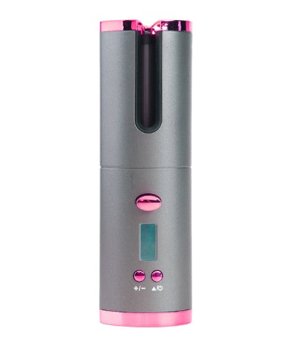 Womens Portable Hair Curling Iron Rechargeable Automatic Hair Curler