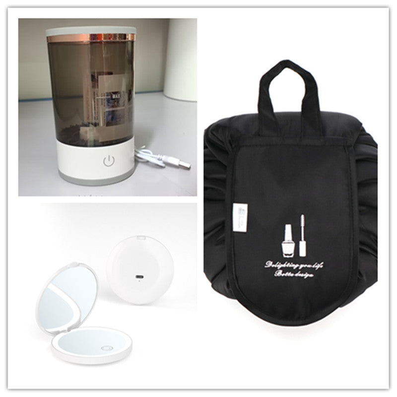 Portable Electric Makeup Brush Cleaner Machine With USB Charging Automatic Cosmetic Brush