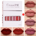 CmaaDU 6pc Of Matte Non-stick Cup Waterproof Lipstick Long Lasting Lip Gloss